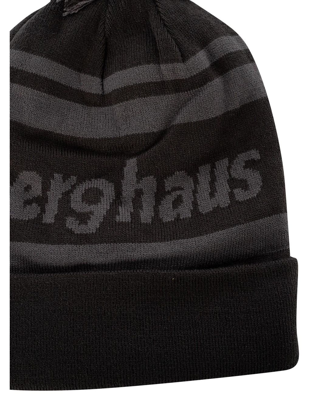 Berghaus Black Brand Pom Beanie for men