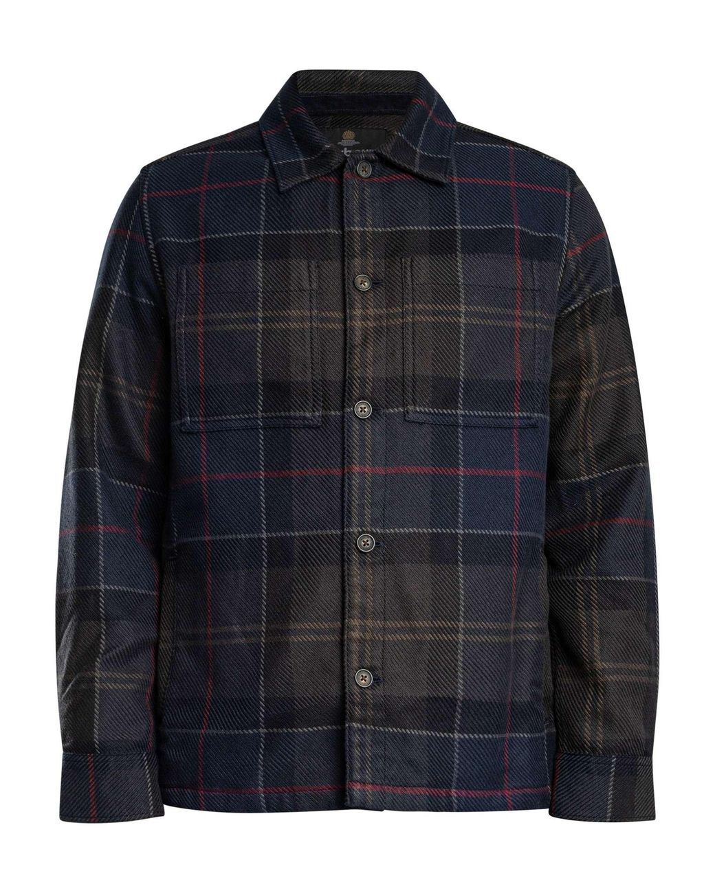 Barbour Blue Tartan Overshirt for men