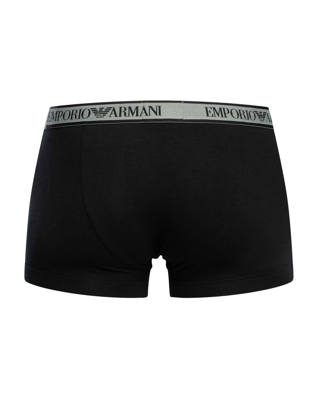 Emporio Armani Black 3 Pack Trunks for men