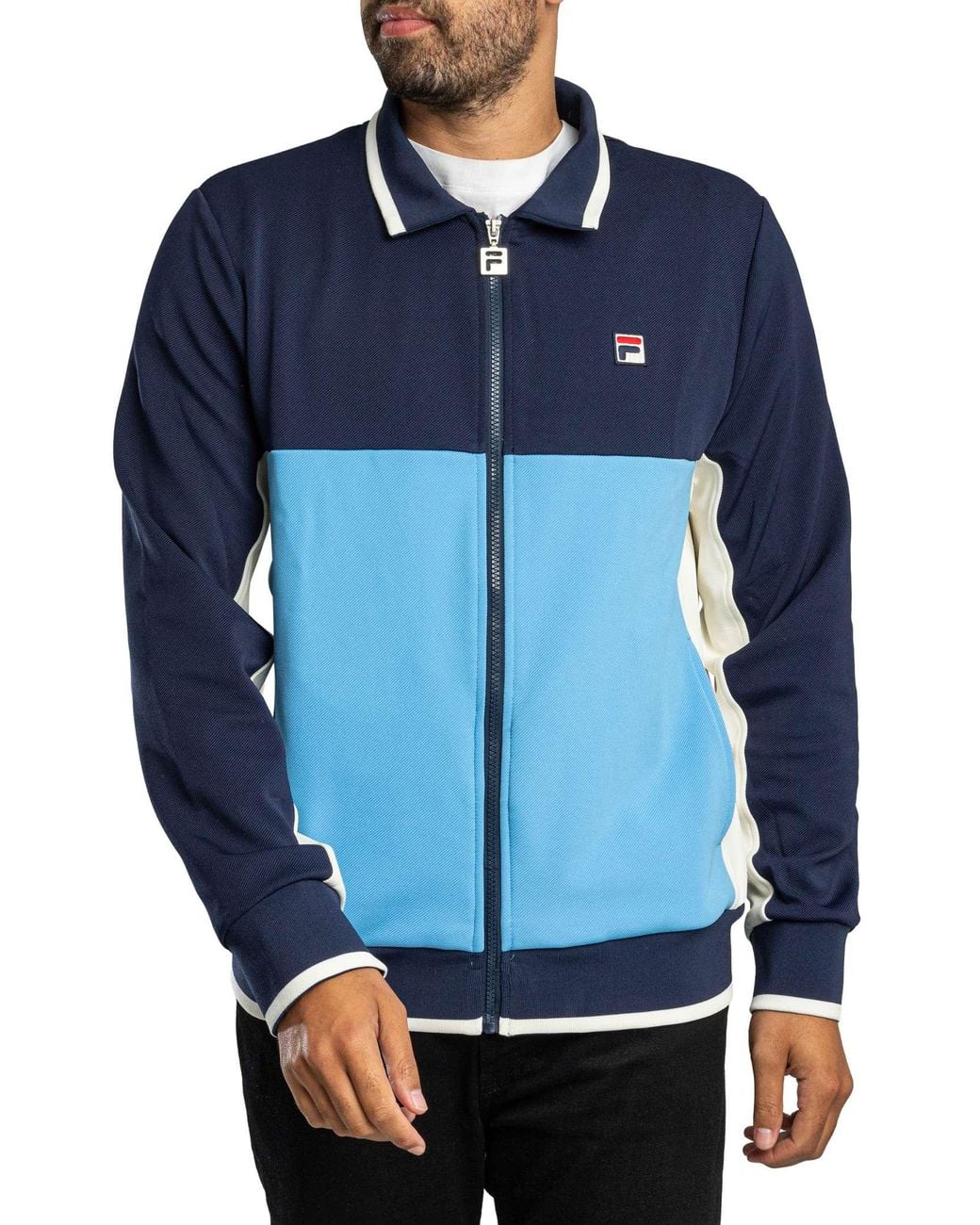 Fila Blue Arlen Colour Block Tack Top for men