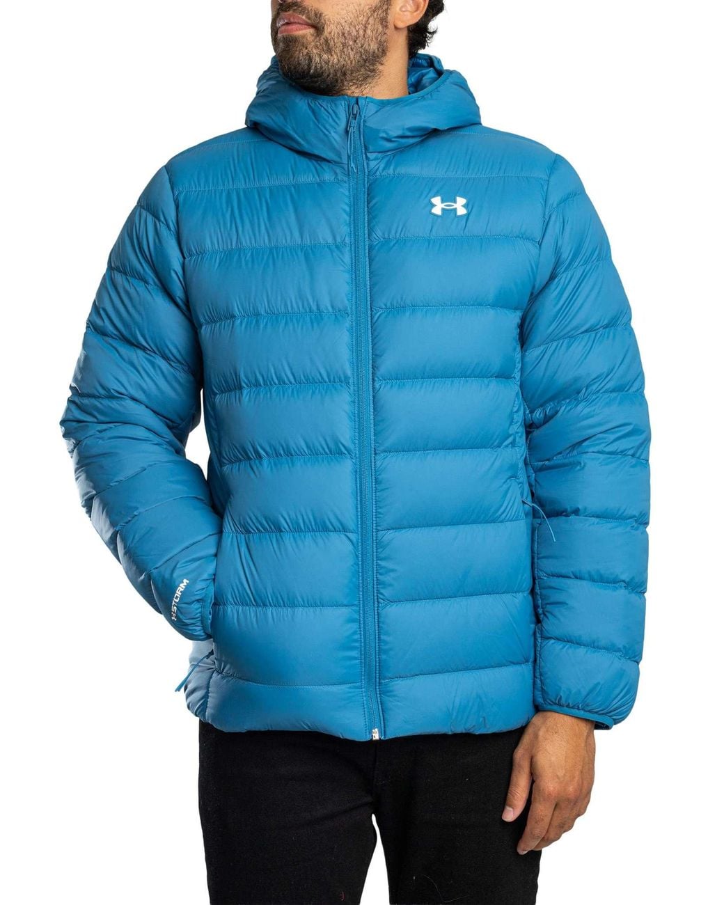 Under Armour Blue Legend Down Hooded Jacket for men