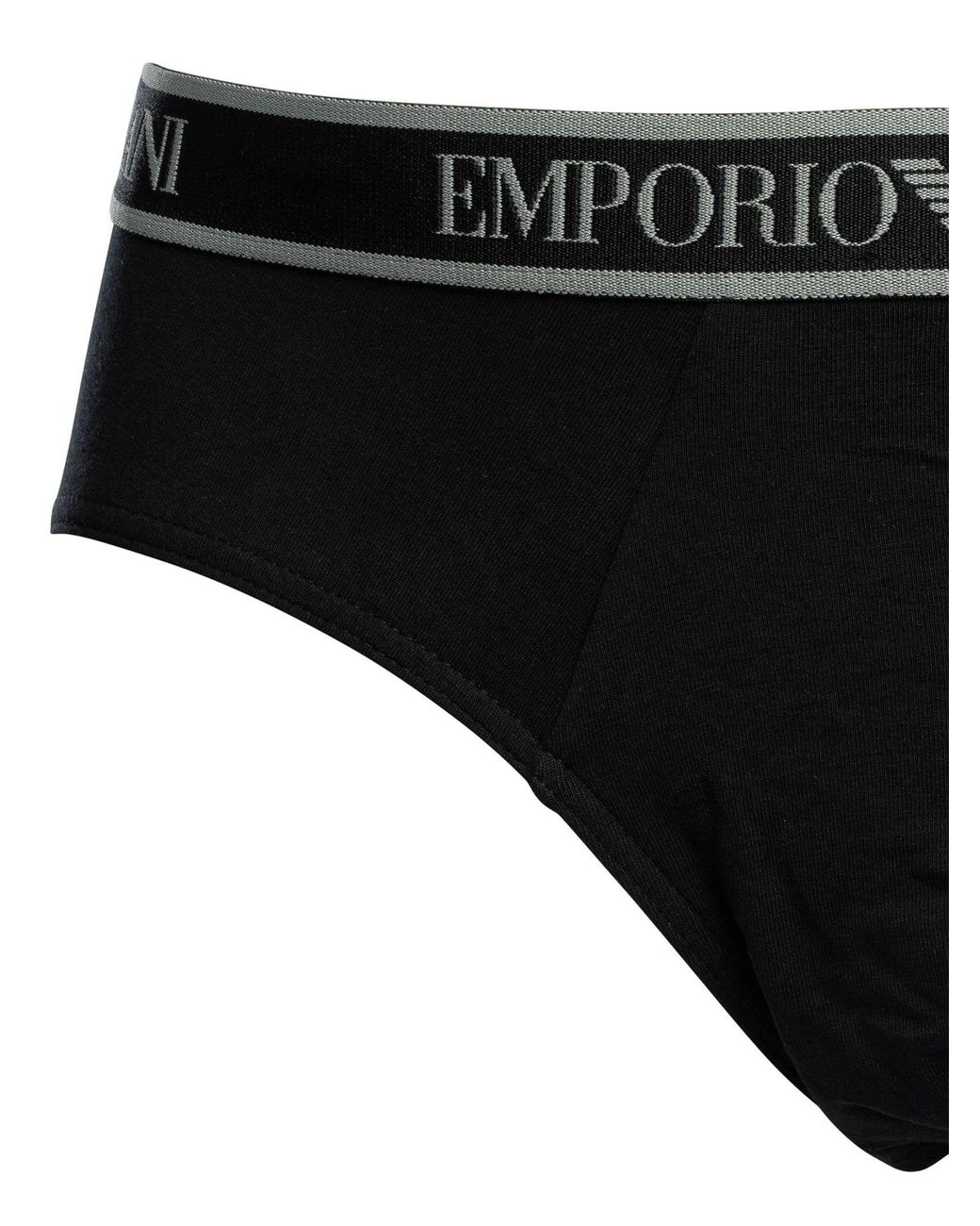 Emporio Armani Gray 3 Pack Briefs for men