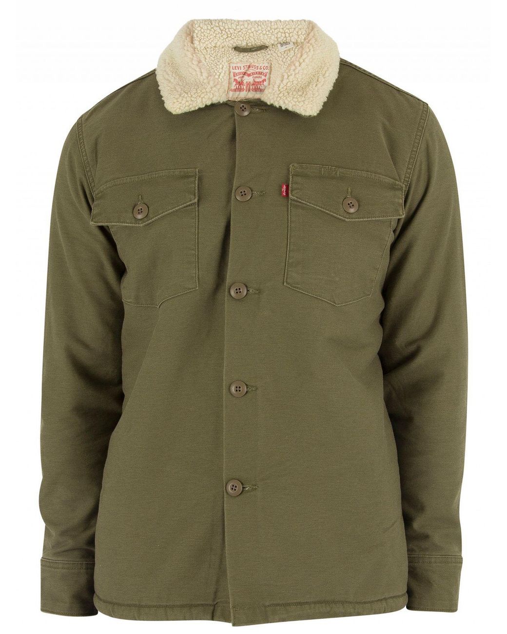 Olive Night Military Sherpa Jacket 