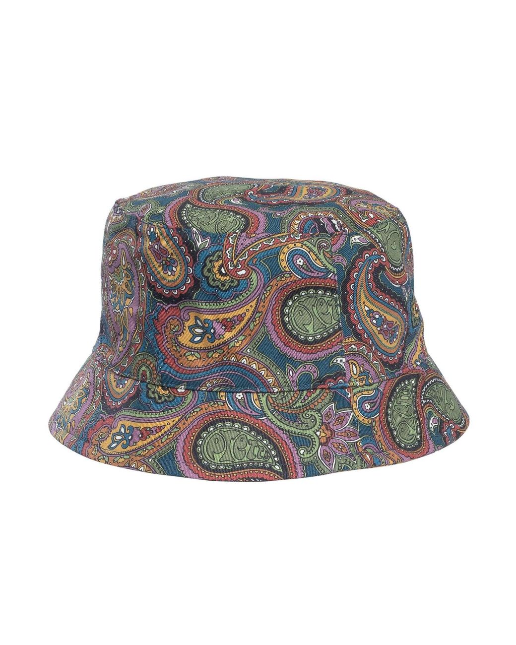 Pretty Green Gray House Paisley Bucket Hat for men