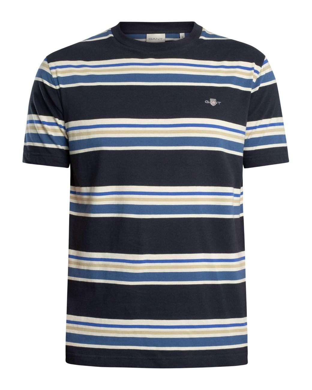 Gant Blue Multistripe T-Shirt for men