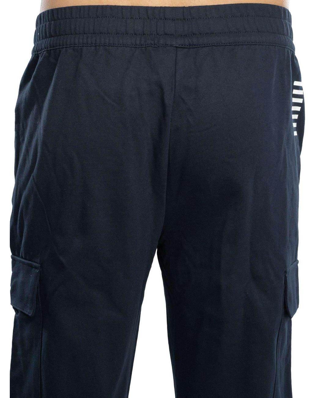 EA7 Blue Core Identity Cargo Joggers for men