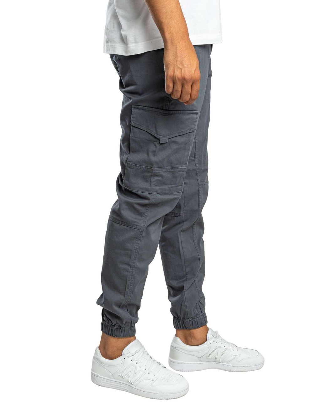 Jack & Jones Blue Paul Flake Cargo Trousers for men