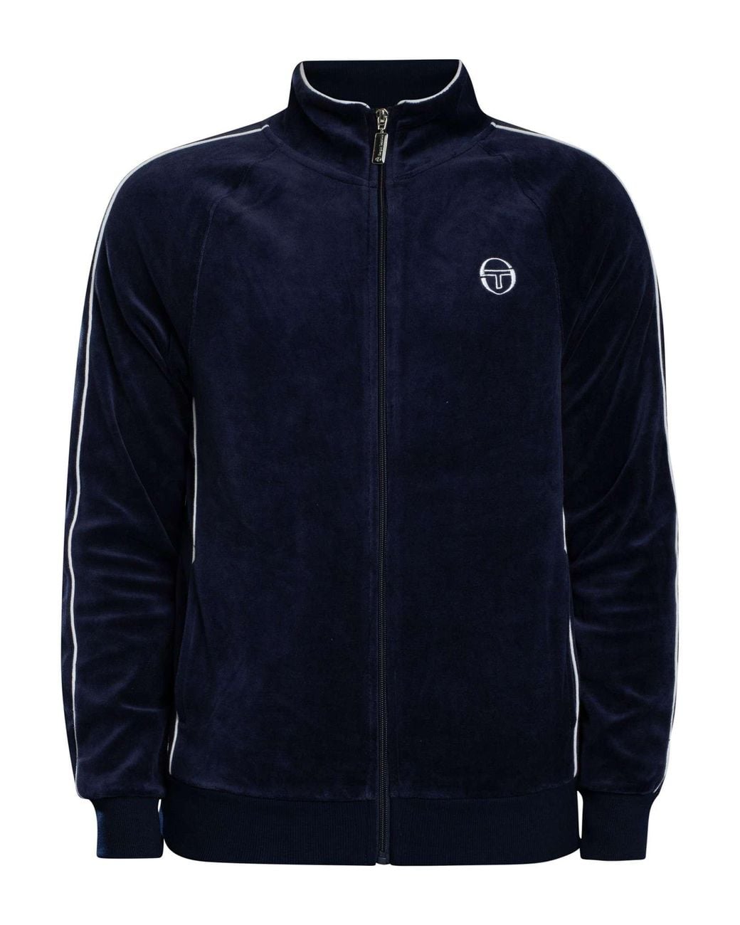 Sergio Tacchini Blue Tasso Velour Track Jacket for men