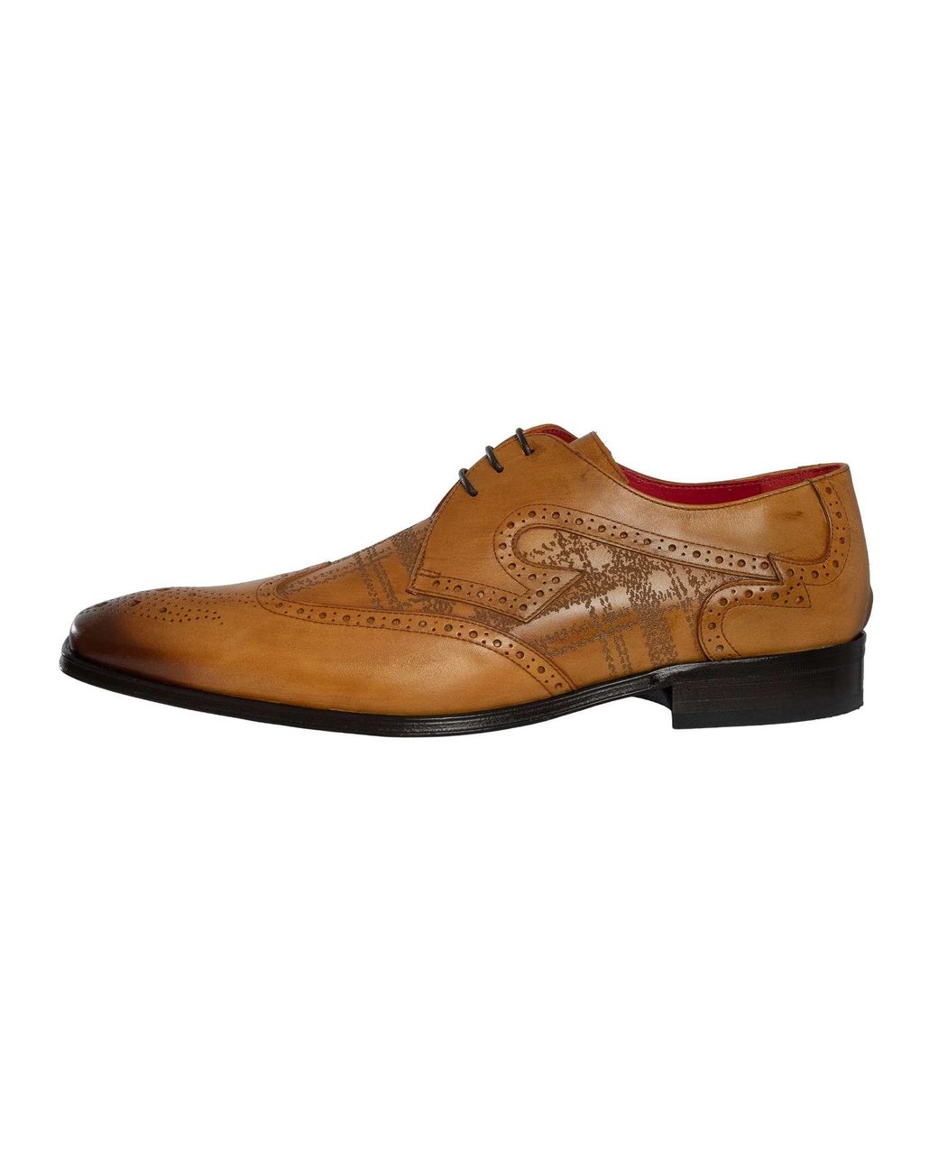 Jeffery West Brown Scottish Leather Derby Shoes for men