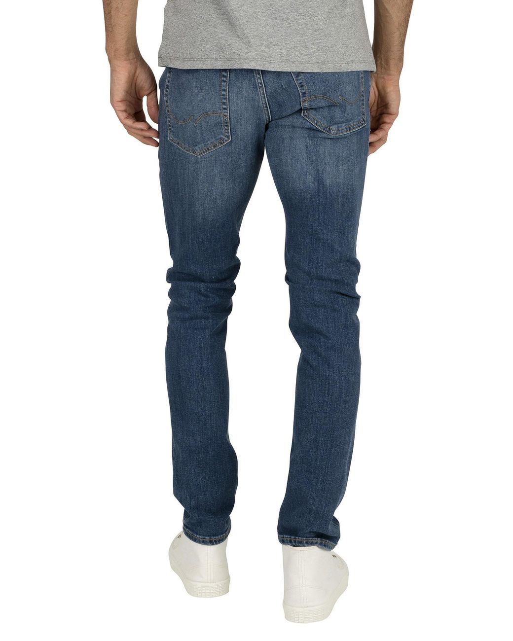 Jack \u0026 Jones Denim Glenn Original 814 Slim Jeans in Blue Denim (Blue) for  Men | Lyst