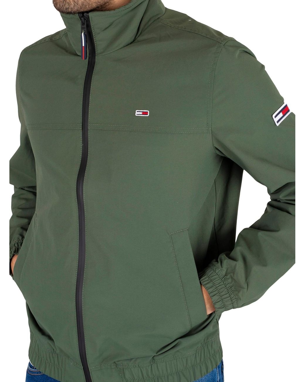 Tommy Hilfiger Seasonal Bomber Jacket in Green for Men | Lyst