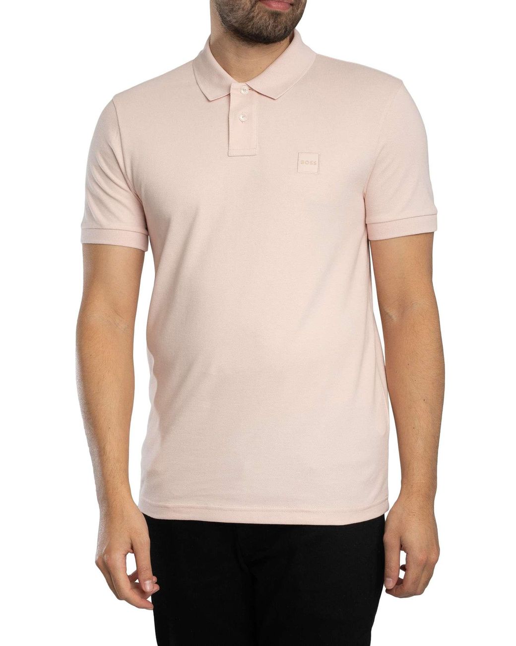 Boss White Passenger Slim Polo Shirt for men