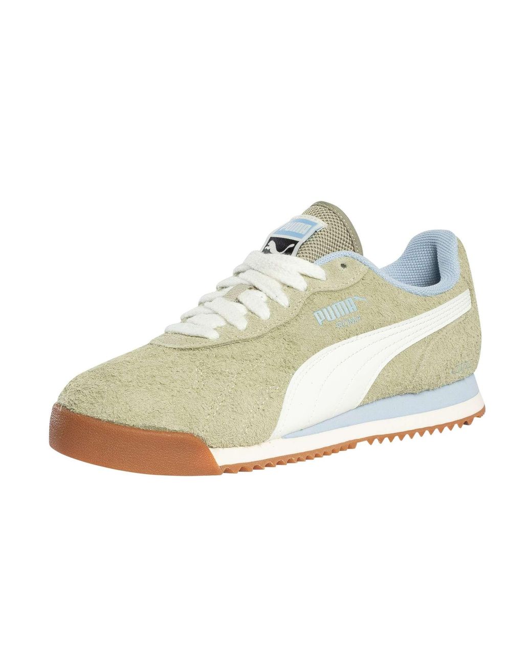 PUMA White Roma Anniversario Suede Trainers for men