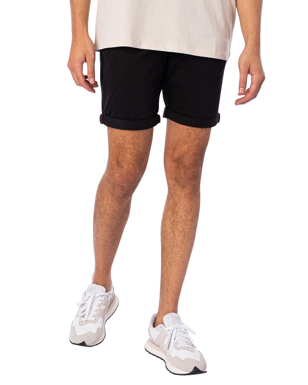 Jack & Jones Black Bowie Chino Shorts for men