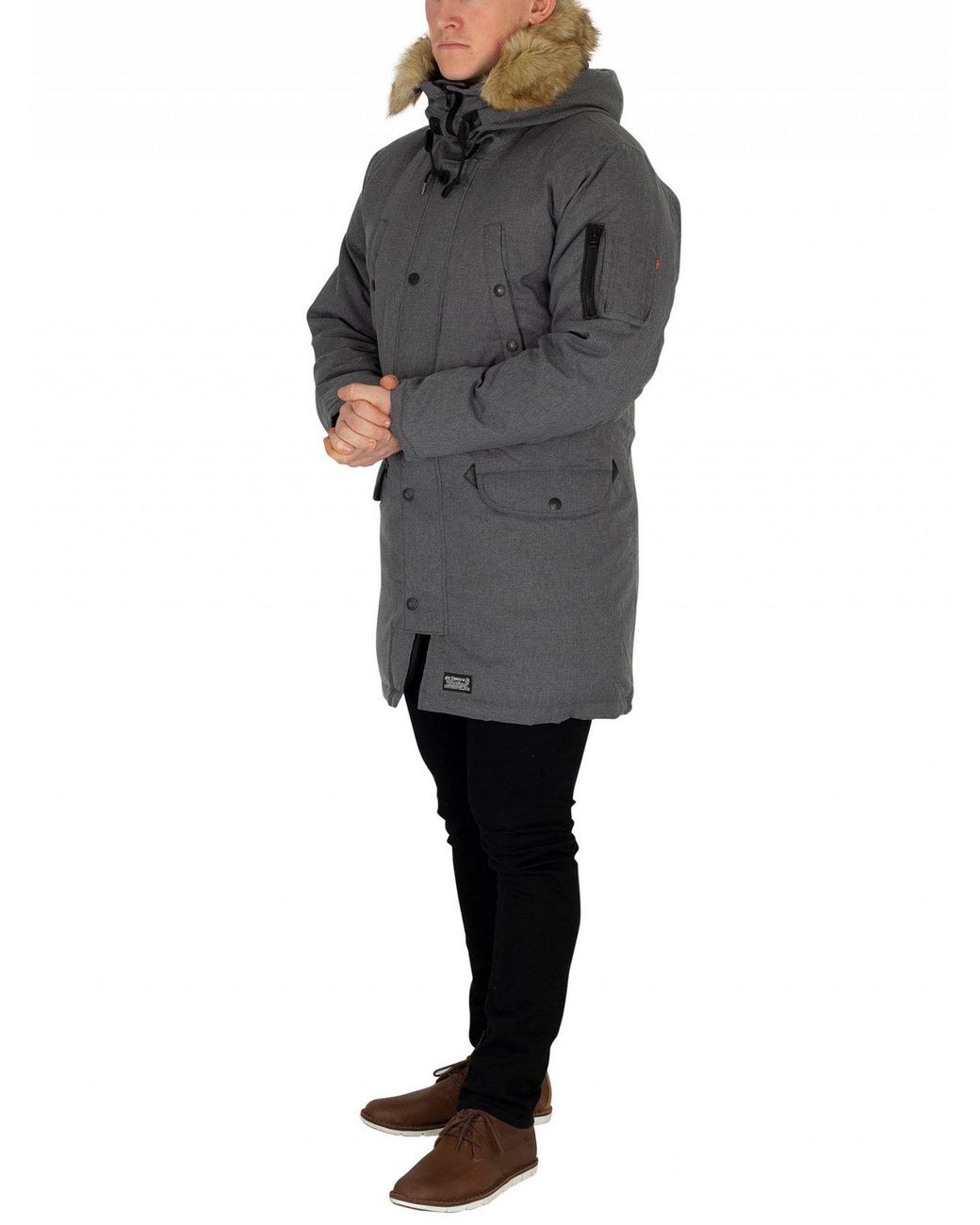 Fur Mens Mens Down Davidson Parka 