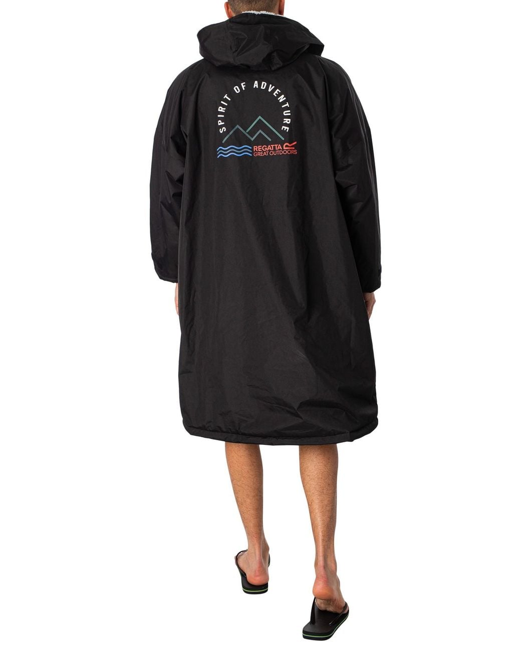 Regatta Black Waterproof Changing Robe for men