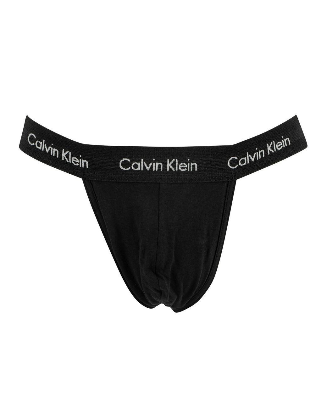 Calvin Klein 2 Pack Thongs in Black for Men | Lyst