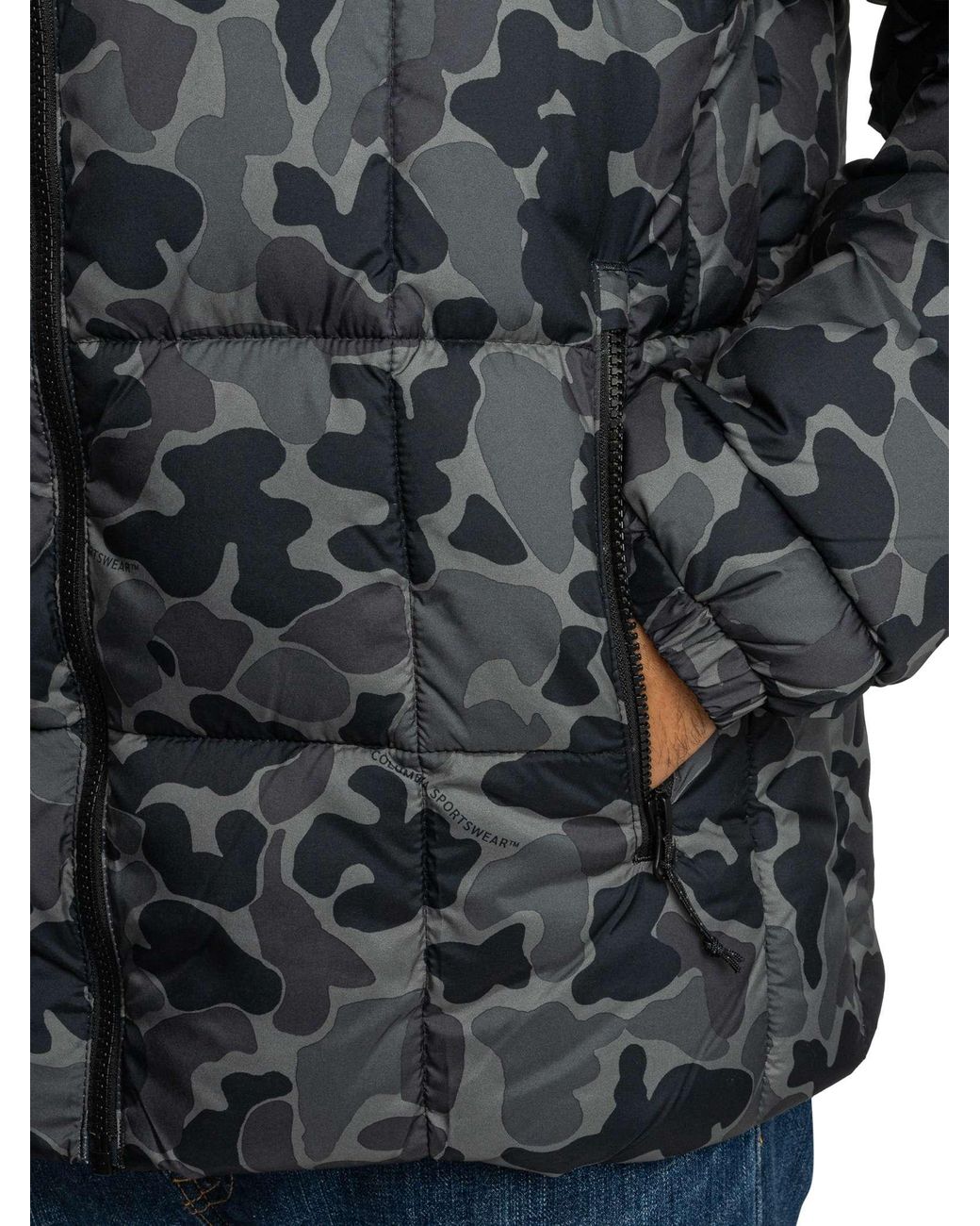 Columbia Gray Puffect Iv Printed Jacket for men