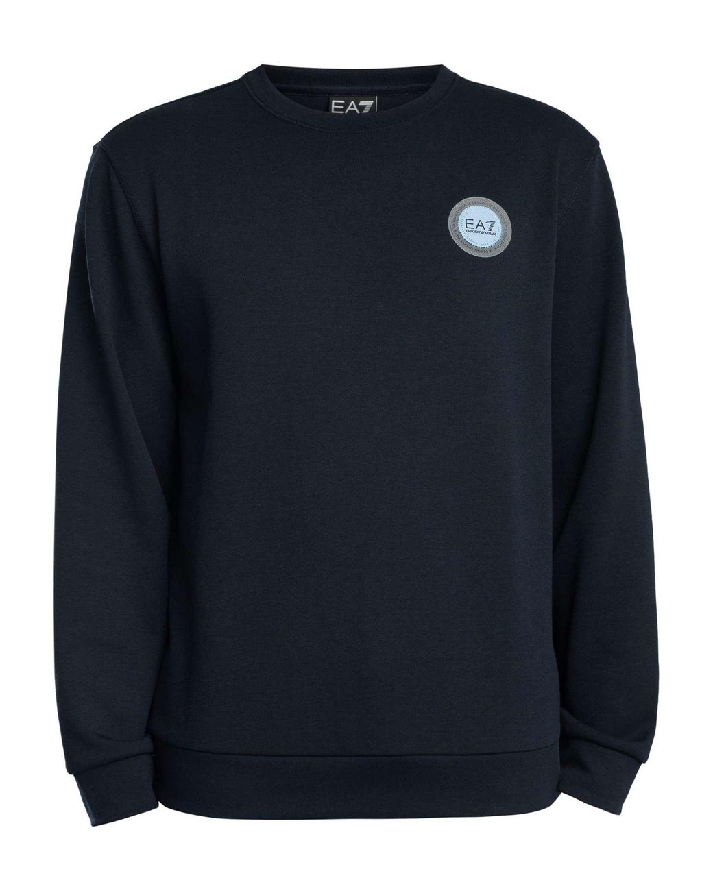 EA7 Blue Logo Patch Sweatshirt for men