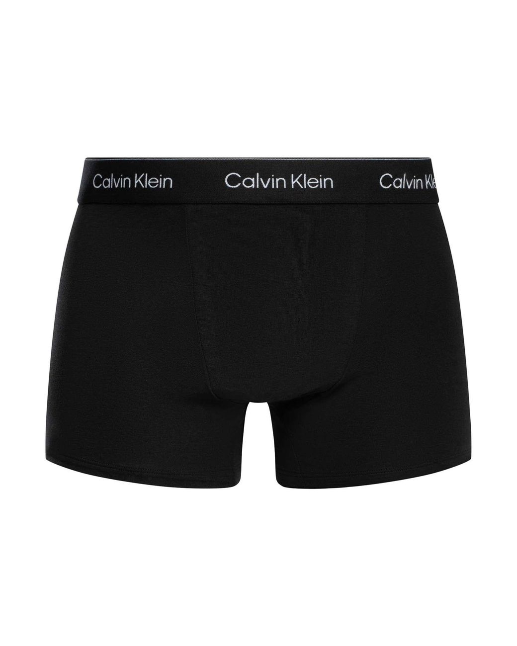 Calvin Klein Black 5 Pack Relaxed Fit Trunks for men
