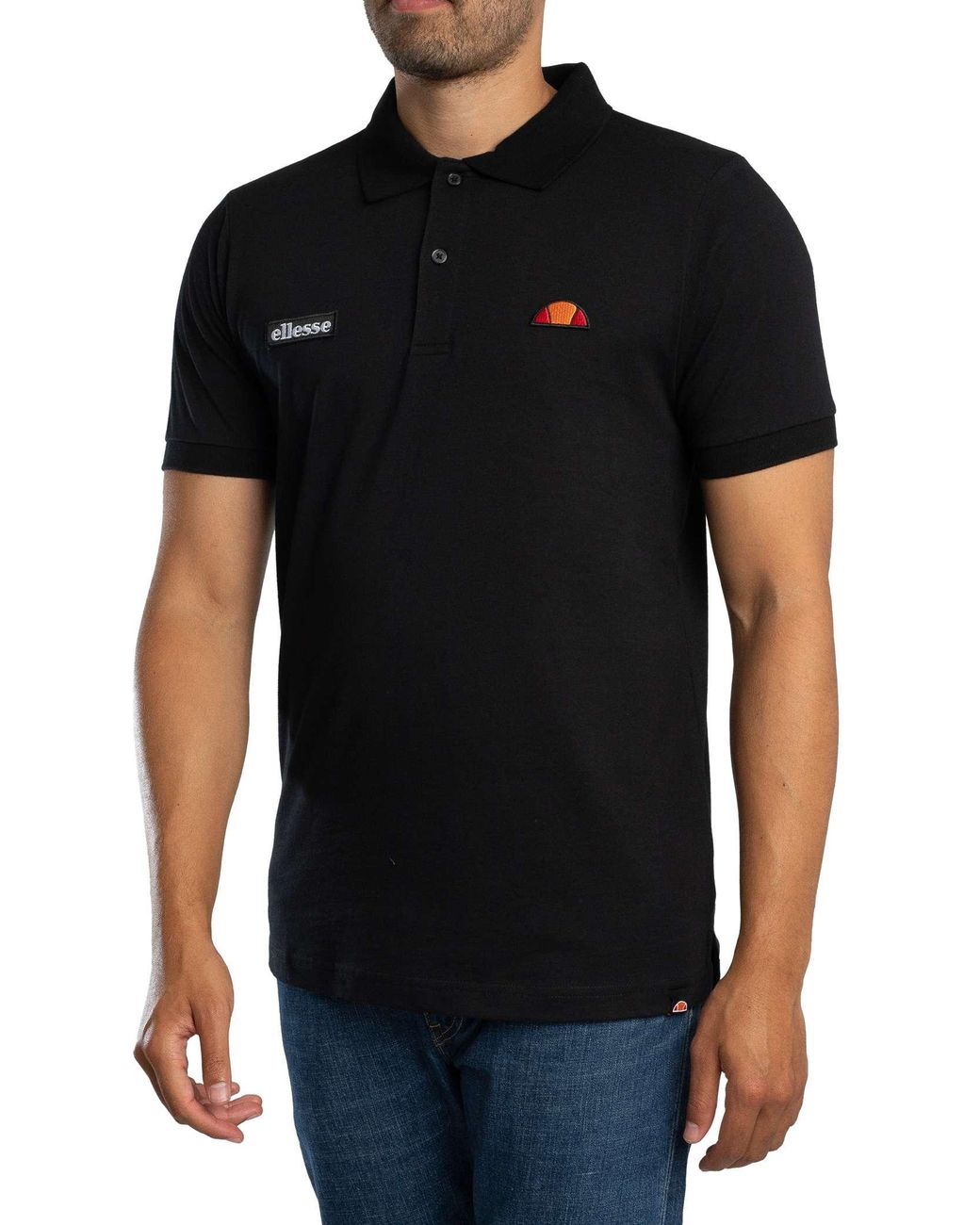 Ellesse Black Lessepsia Polo Shirt for men