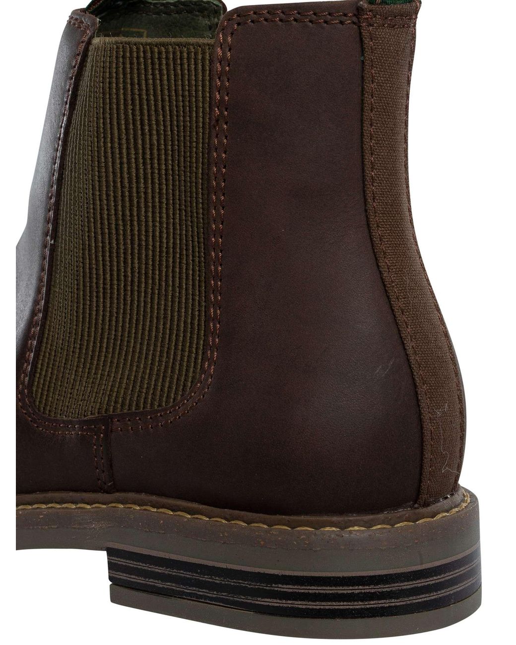 Barbour Brown Farsley Leather Chelsea Boots for men
