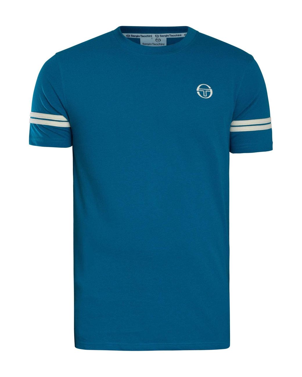 Sergio Tacchini Blue Grello Crew T-Shirt for men