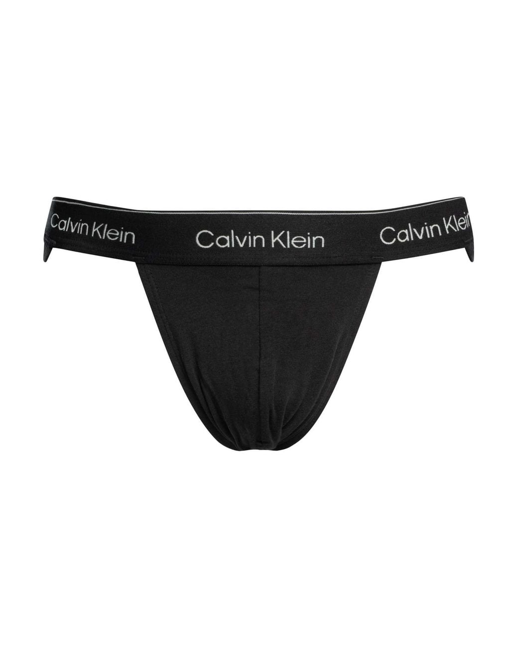 Calvin Klein Black 3 Pack Icon Jockstraps for men