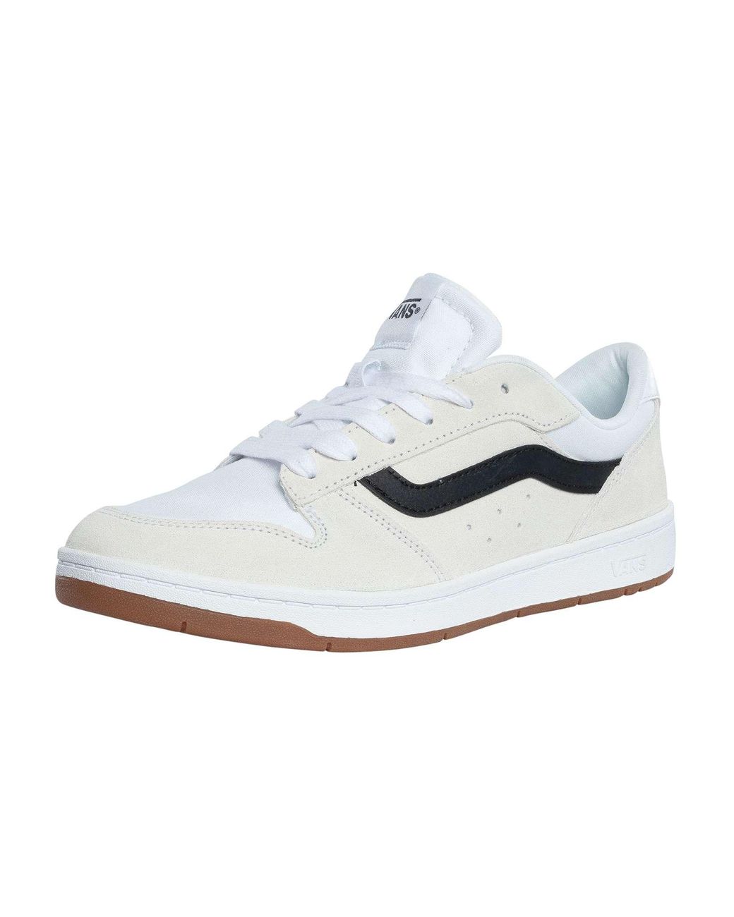 Vans White Ryland Ls Shoe | Retro Court Sneakers With Tennis Inspired Fashion Details for men