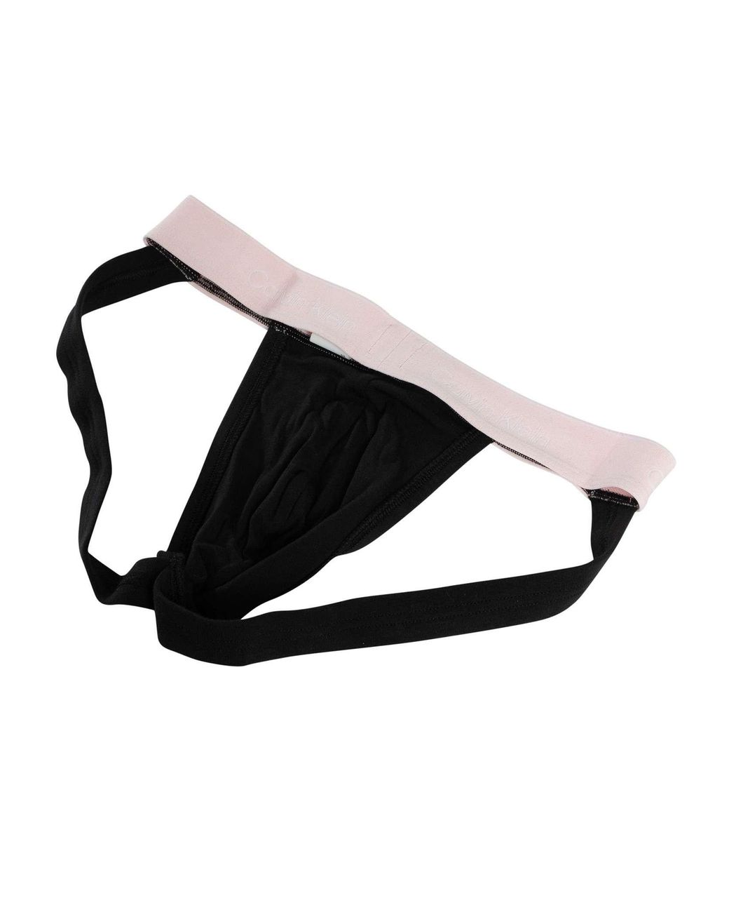Calvin Klein Black 3 Pack Icon Jockstrap for men