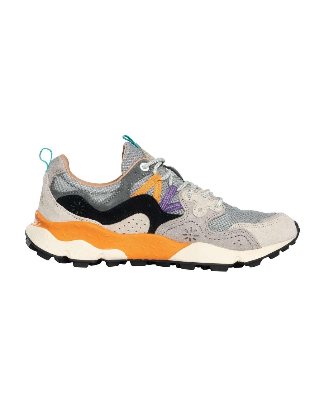 Flower Mountain White Yamano Suede Trainers for men
