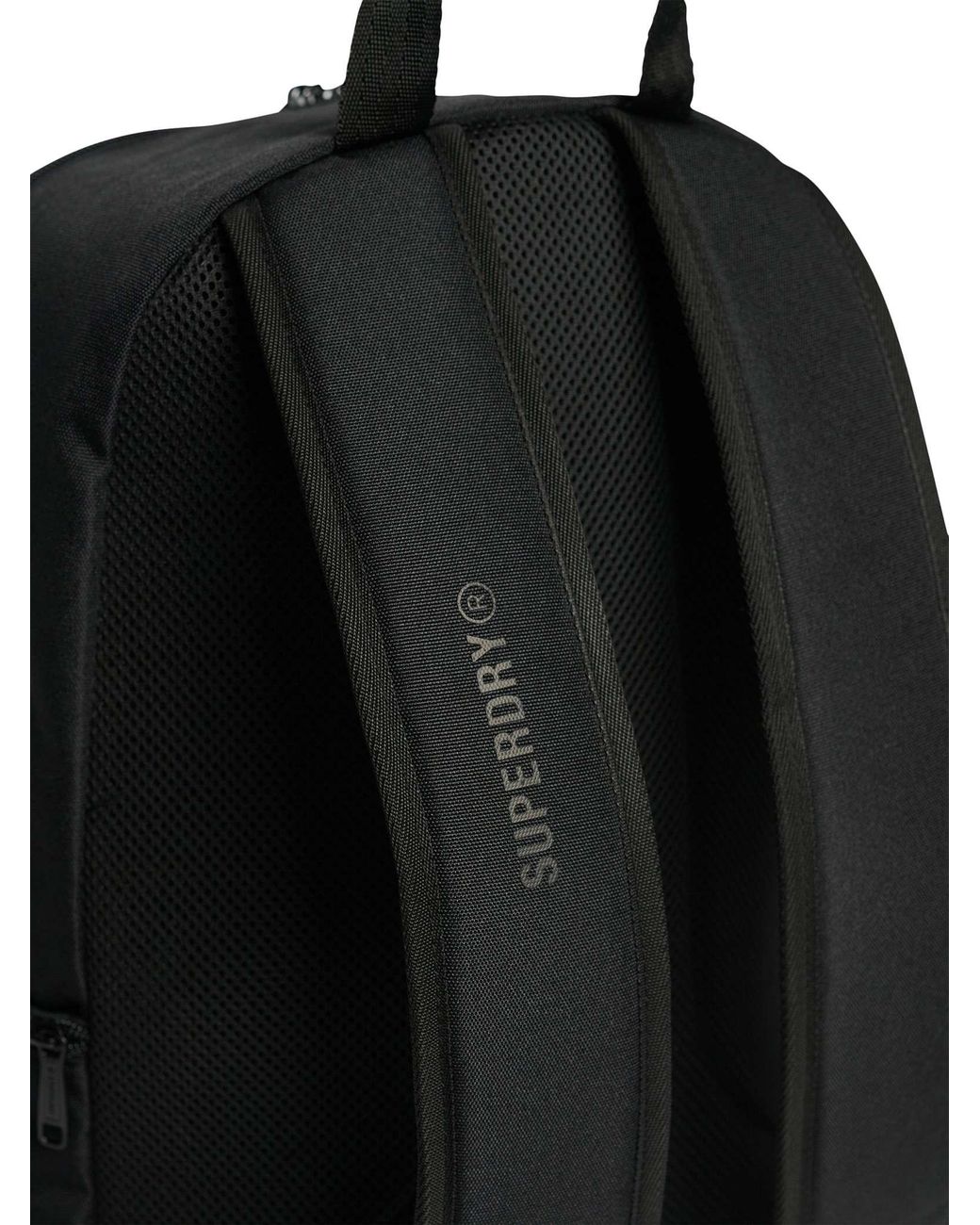 Superdry Black Company Logo Backpack
