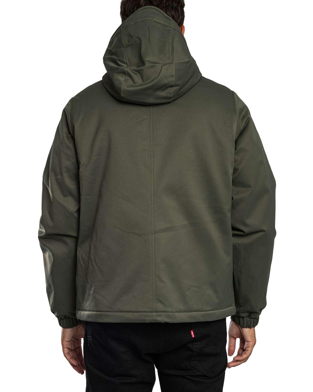 Lyle & Scott Gray Padded Hooded Zip Through Jacket for men