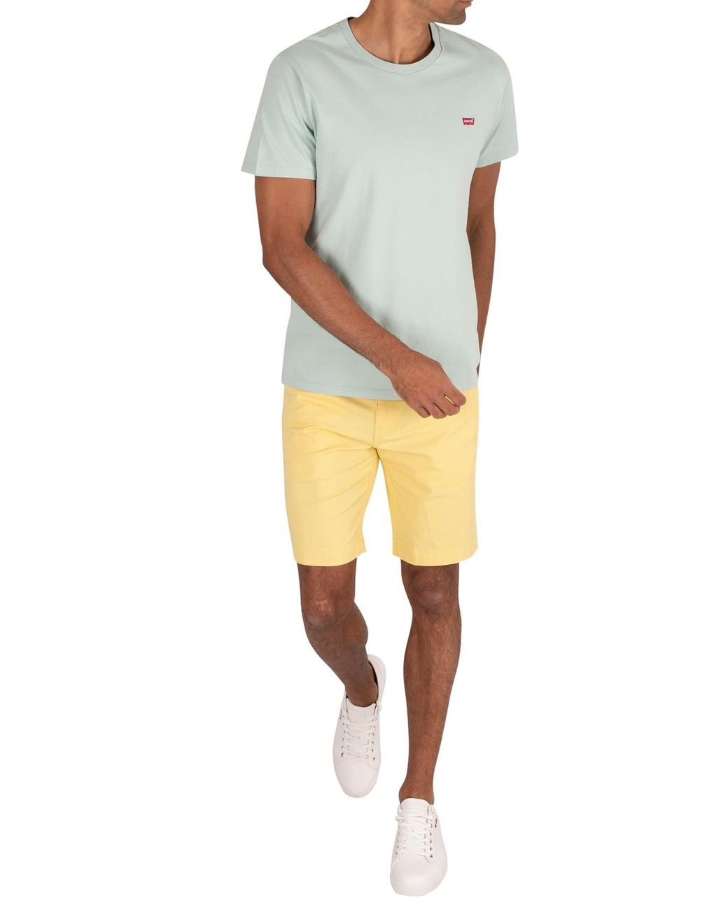 Xx Chino Taper Shorts in Yellow for Men 