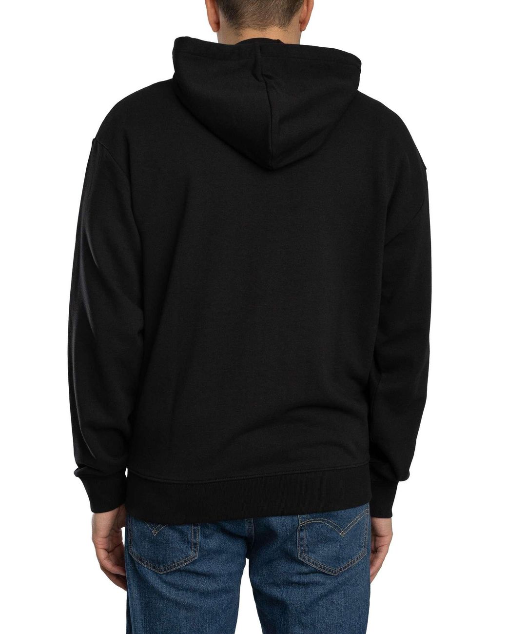 HUGO Black Dapozip Zip Hoodie for men