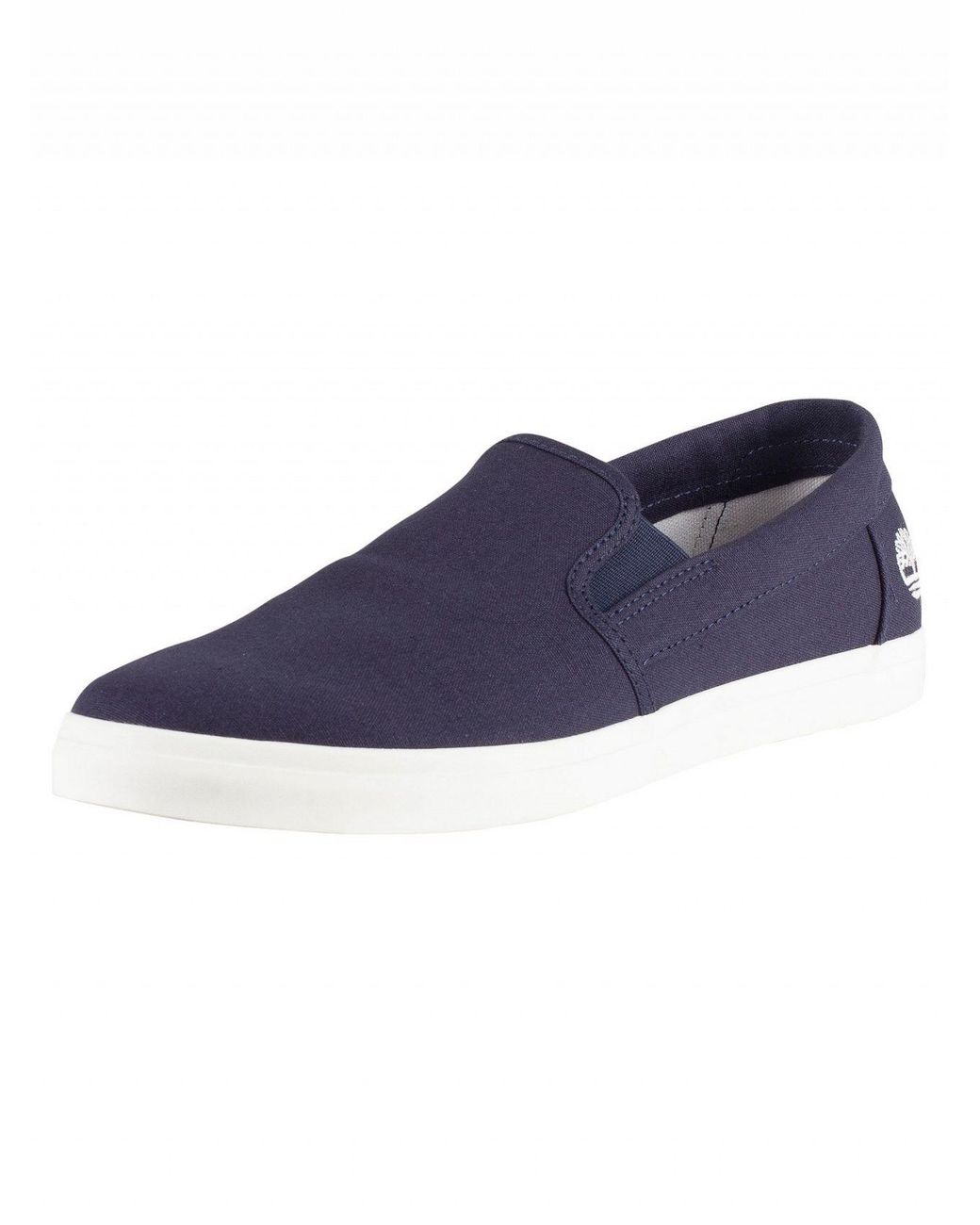 Timberland Navy Canvas Union Wharf Slip On Trainers in Blue for Men - Lyst