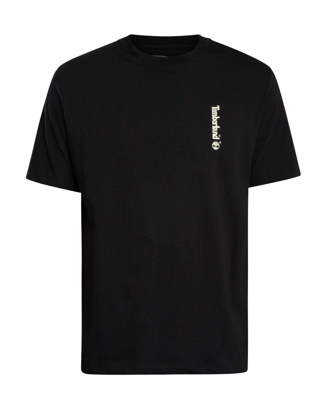 Timberland Black Oval Logo Back Graphic T-Shirt for men