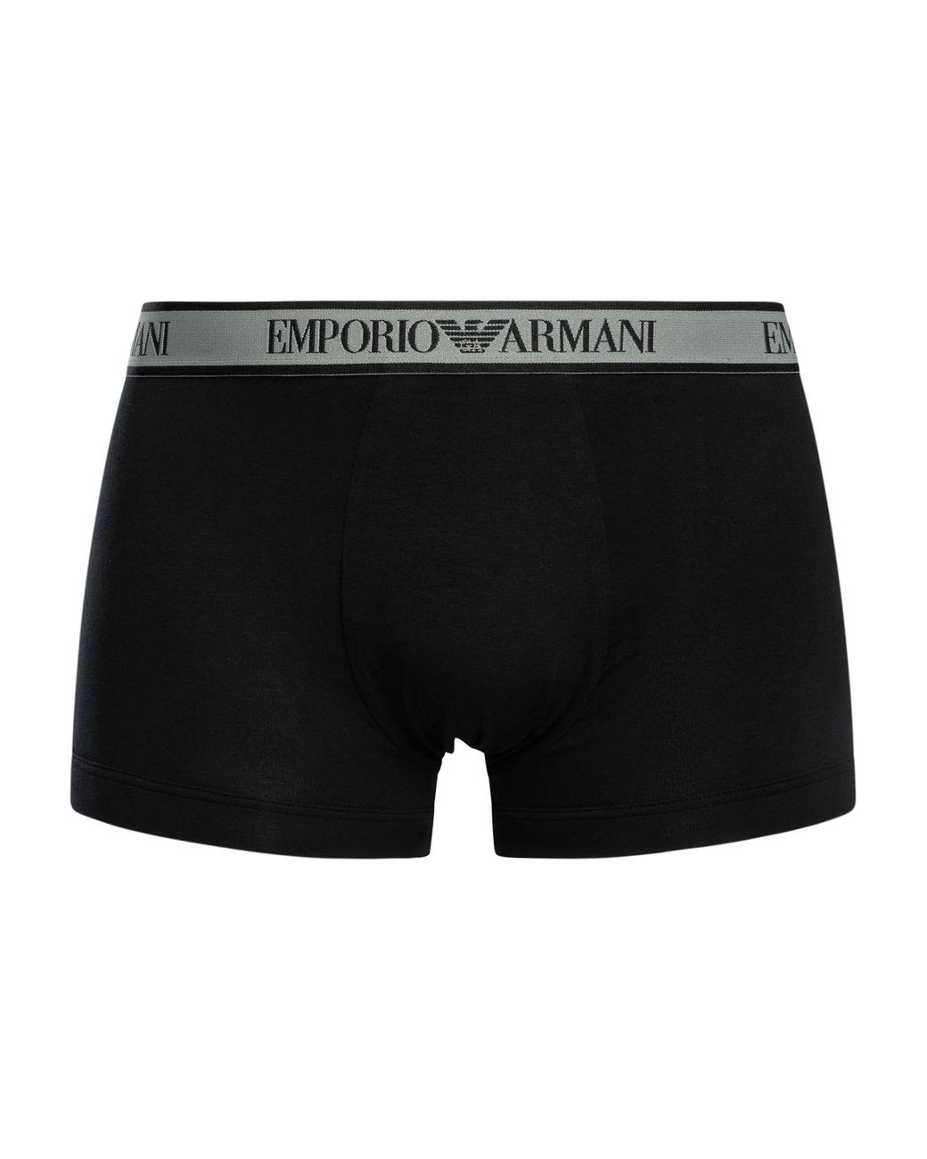 Emporio Armani Black 3 Pack Trunks for men
