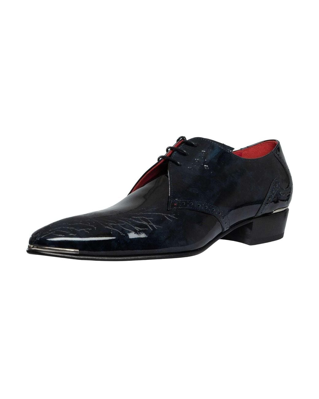 Jeffery West Blue Branch Brogue Leather Shoes for men