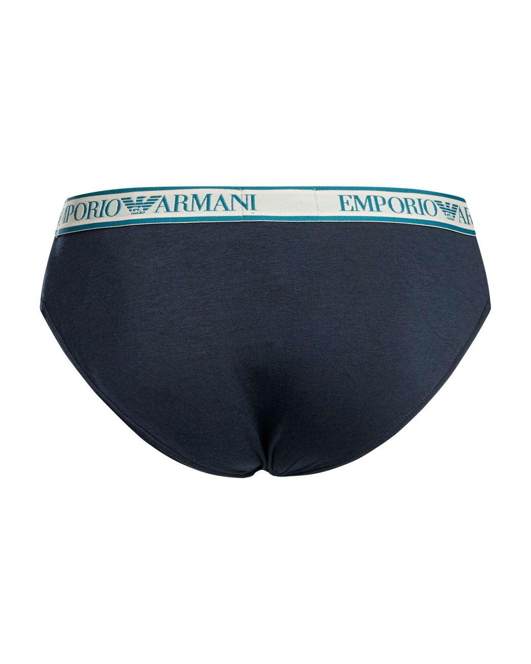 Emporio Armani Blue 3 Pack Cotton Stretch Briefs for men