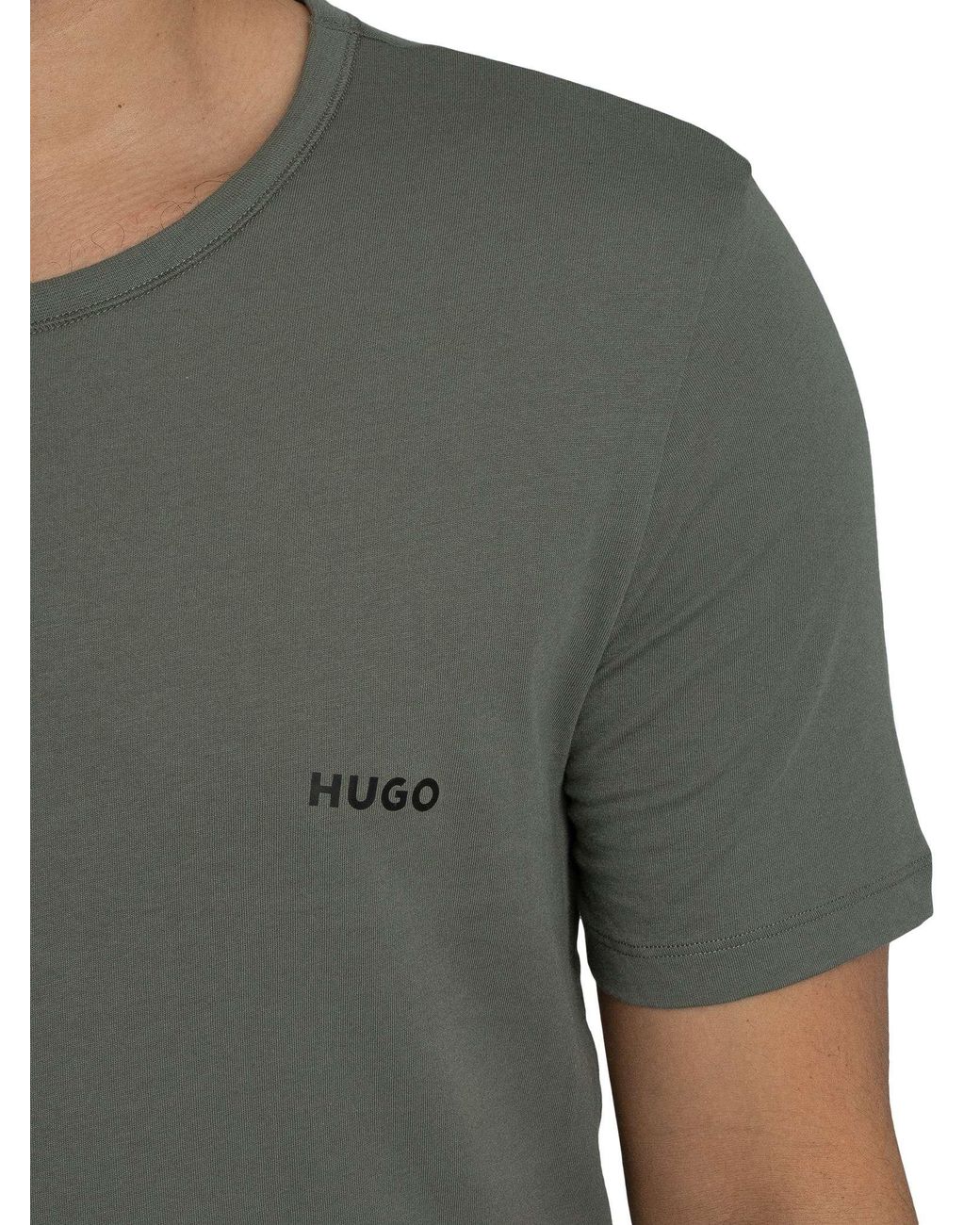 HUGO White 3 Pack Crew Lounge T-Shirt for men