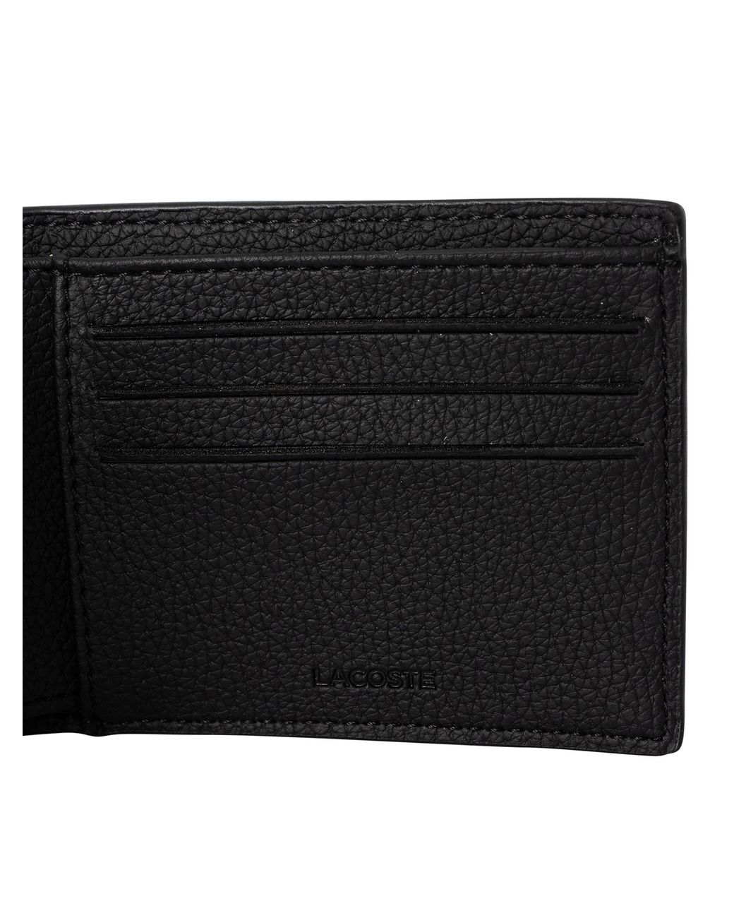 Lacoste Black Billfold Wallet for men