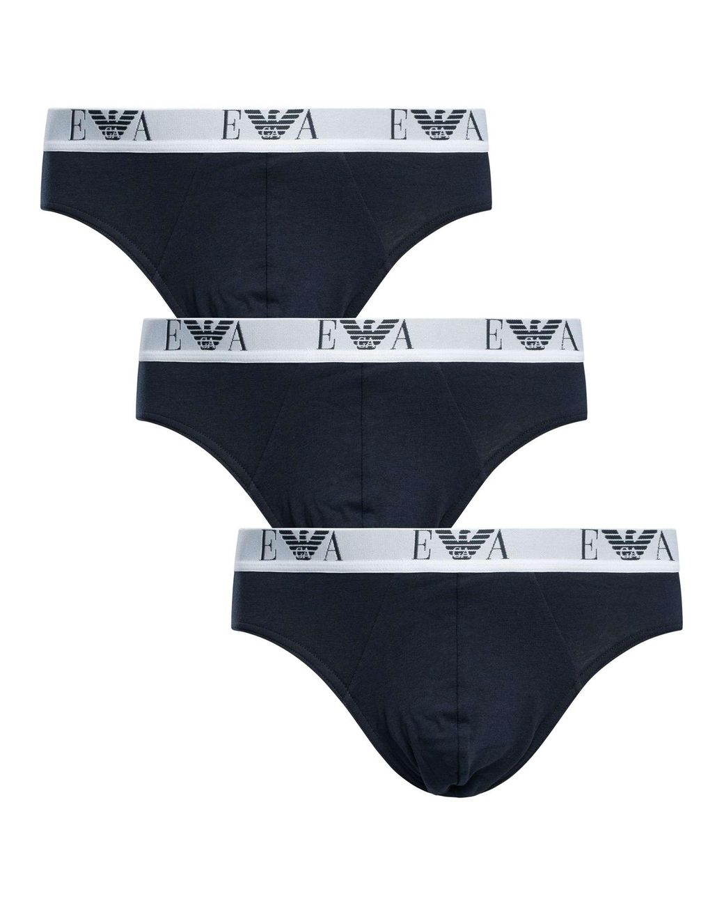 Emporio Armani Blue 3 Pack Briefs for men