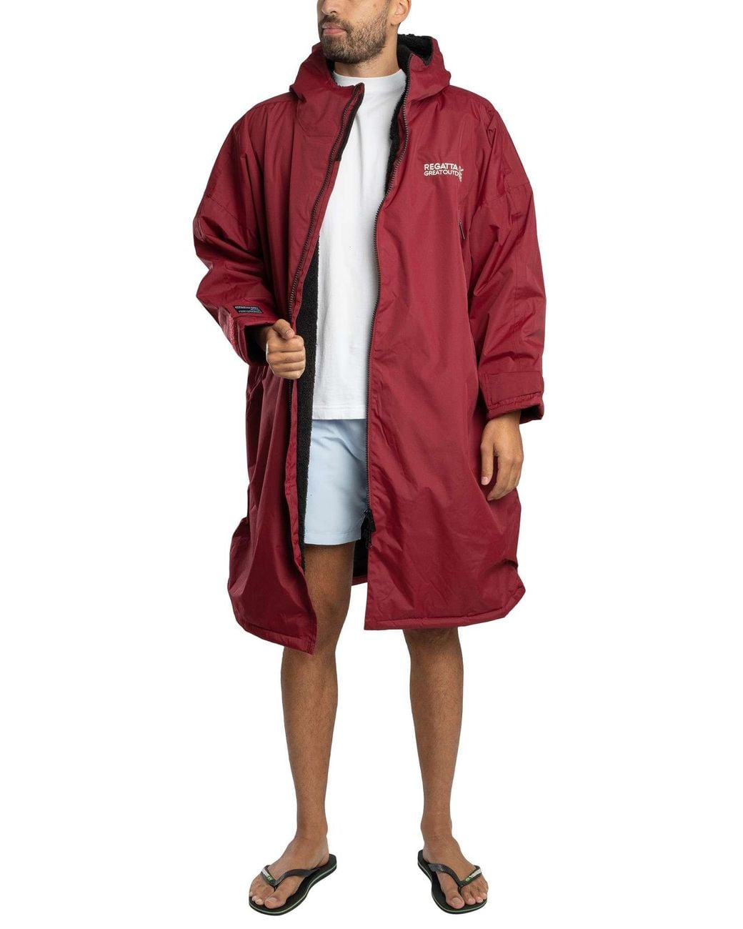 Regatta Red Waterproof Changing Robe for men