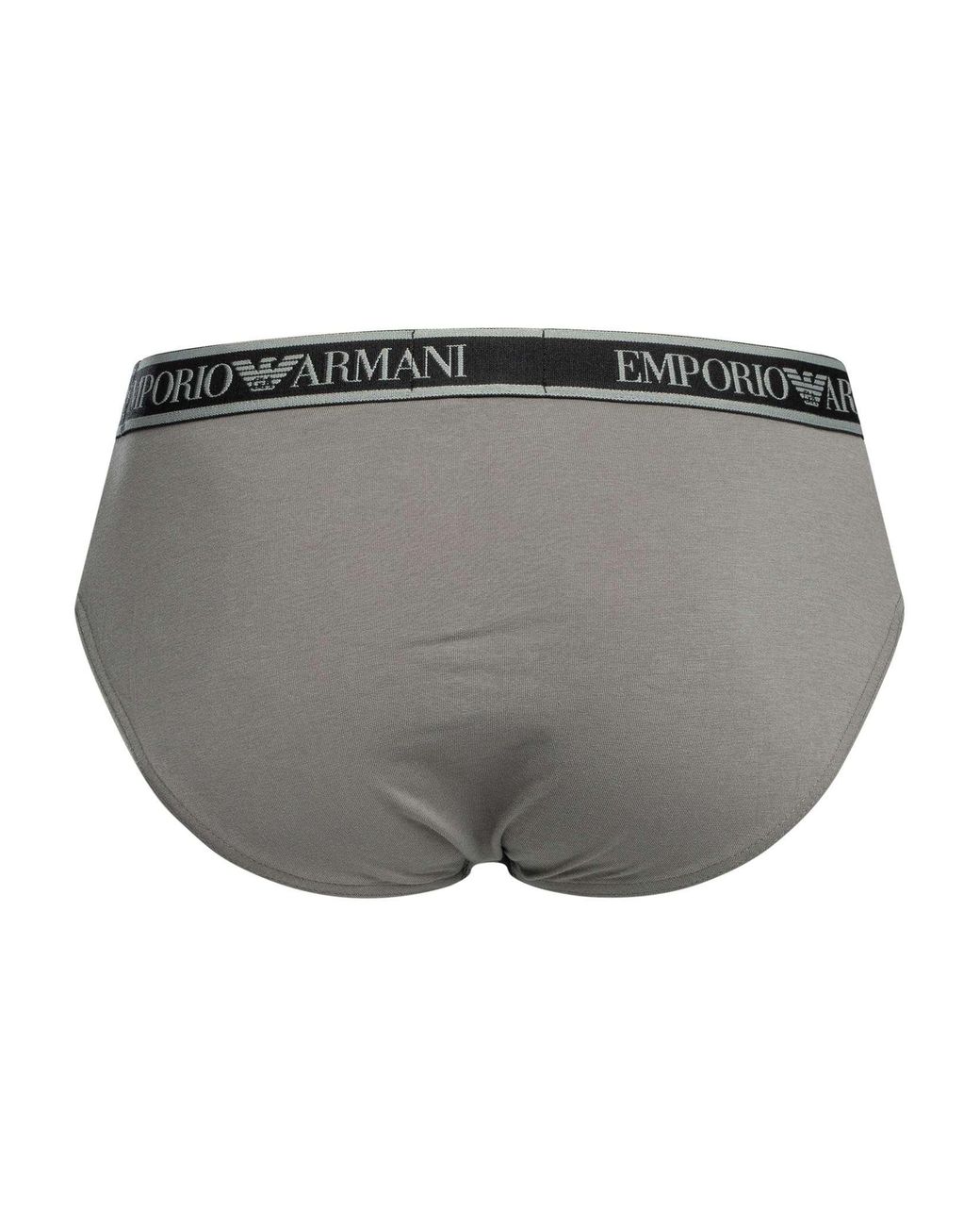 Emporio Armani Gray 3 Pack Briefs for men