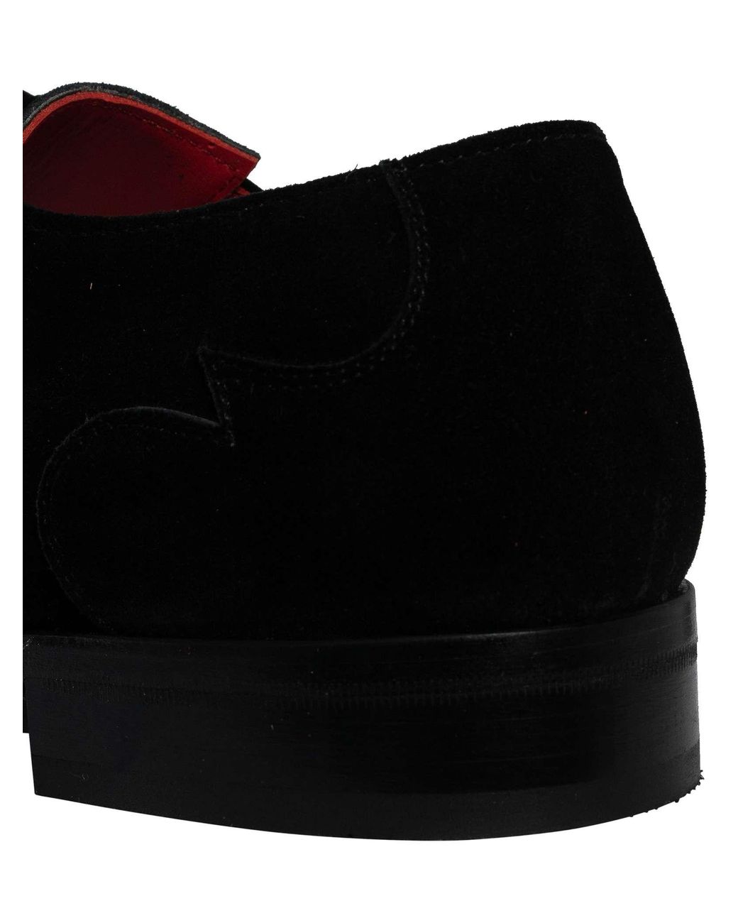 Jeffery West Black Rip Suede Brogue Shoes for men