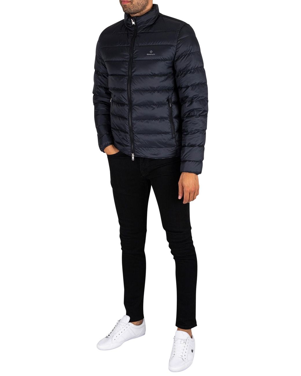 GANT The Light Down Jacket in Black for Men | Lyst