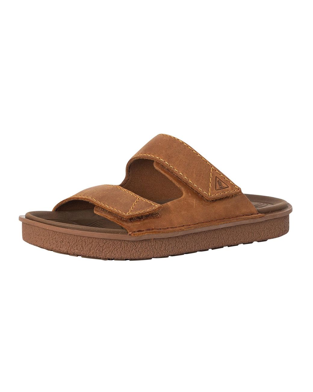 Clarks Solsbury Strap - Sandali A Ciabatta Uomo In Pelle, Con Suola In Gomma E Plantare Imbottito