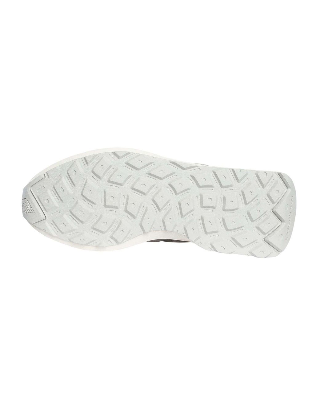 New Balance White 370 Suede Trainers for men