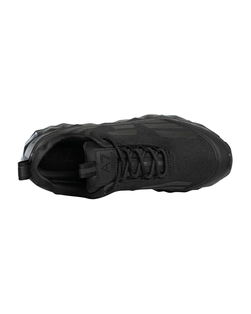 EA7 Black Ultralight Sole Trainers for men